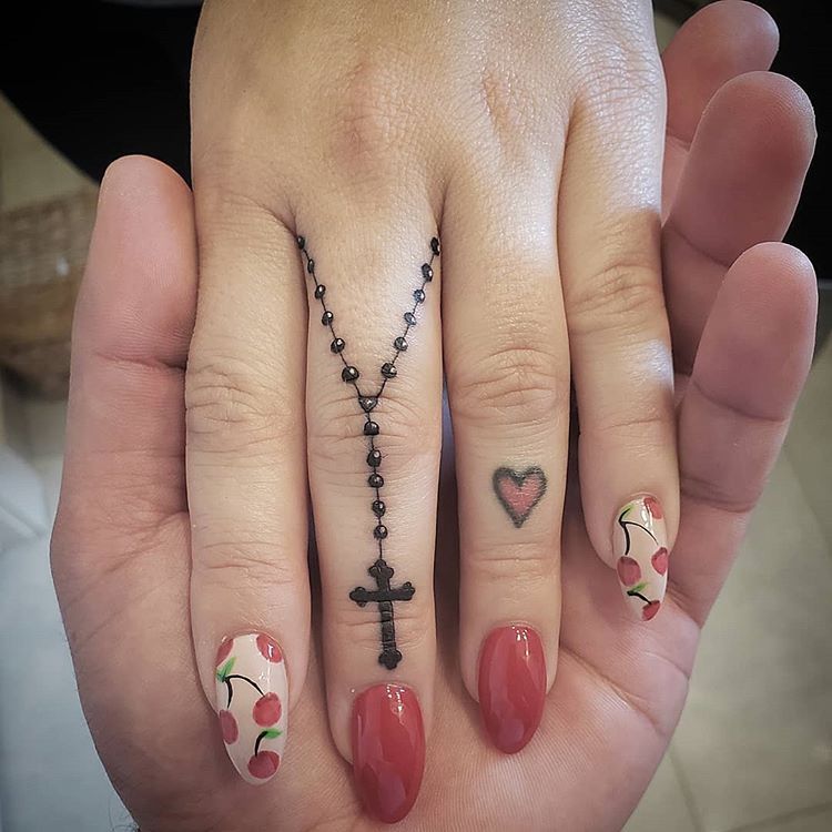 Pin On Rosary Tattoos