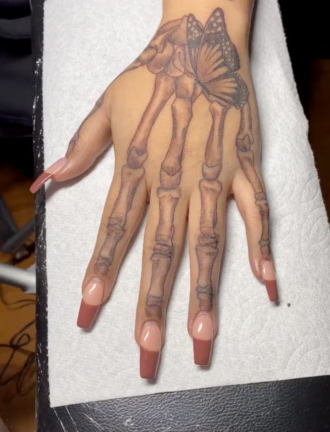 Pin On Skeleton Hand Tattoos