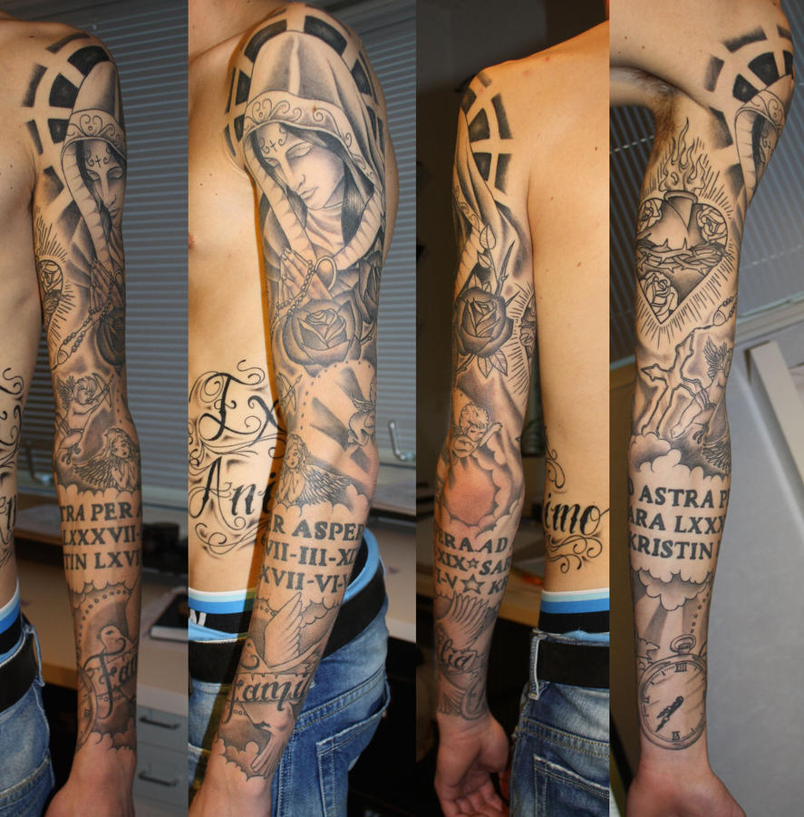 7 Sacred Religious Sleeve Tattoo Ideas