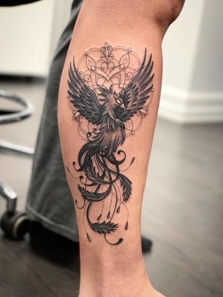 Rising Phoenix Tattoos For Men