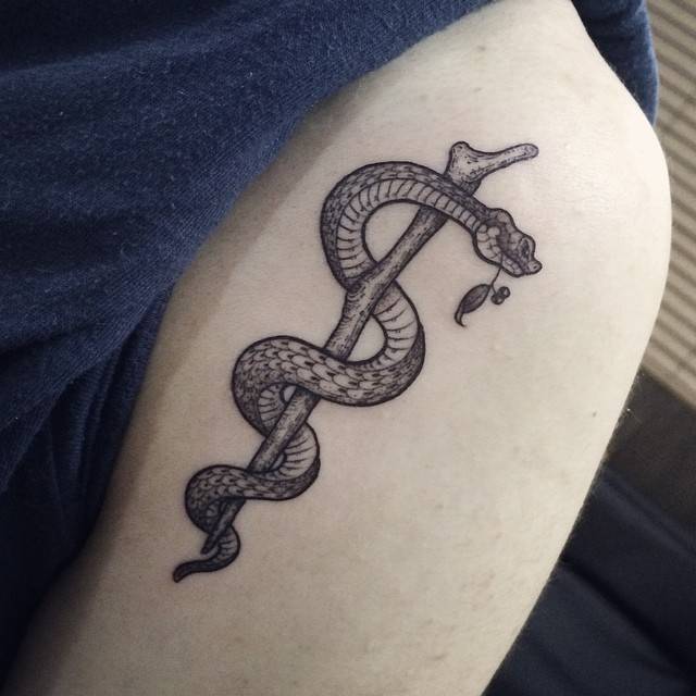 5 Meaningful Rod of Asclepius Tattoo Ideas