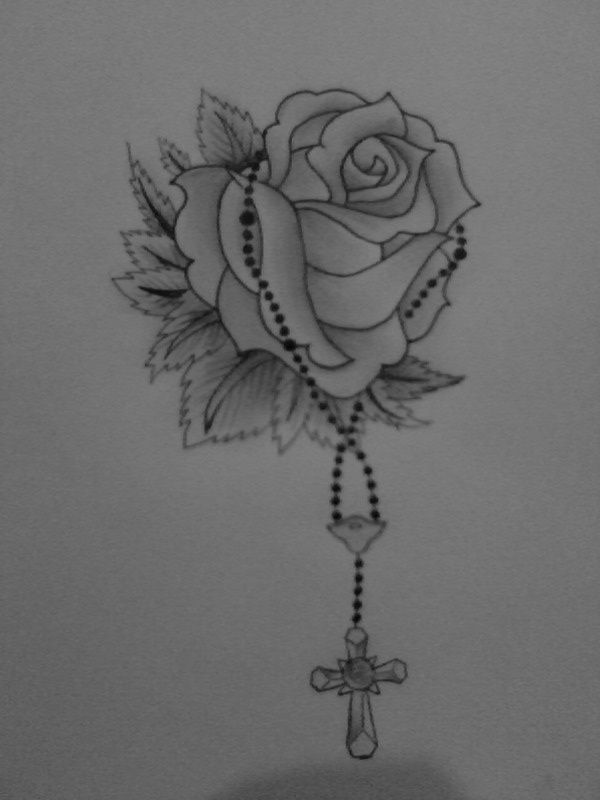 Rosary And Rose Tattoo Out Of Kit