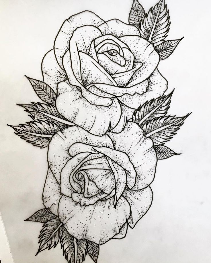 7 Rose Sketch Tattoo Ideas You'll Love