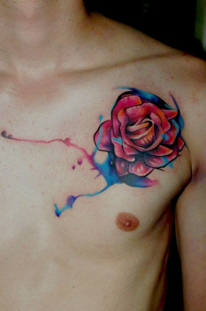 Rose Tattoo Watercolor