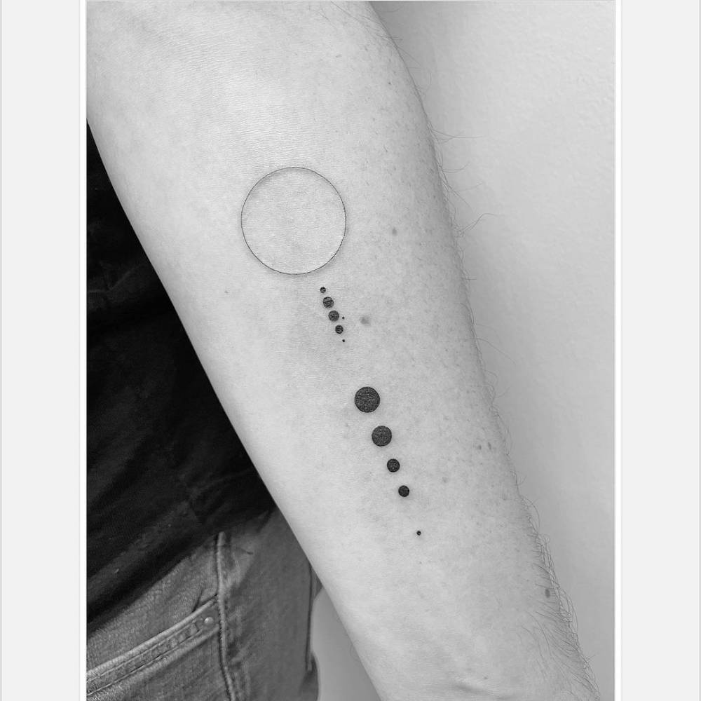 Share 71 Minimalist Solar System Tattoo In Cdgdbentre