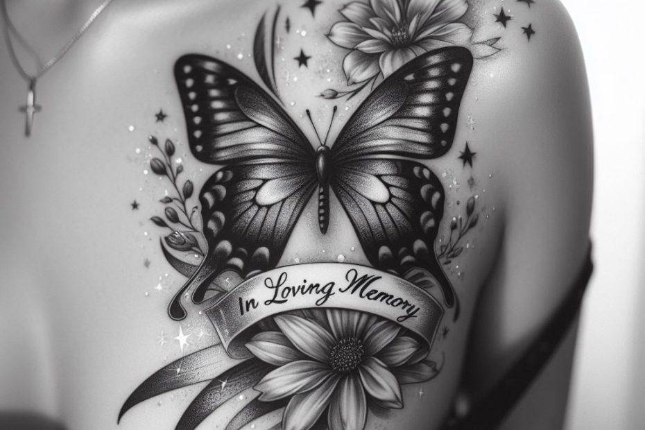 Share More Than 58 Small Butterfly Memorial Tattoo In Eteachers