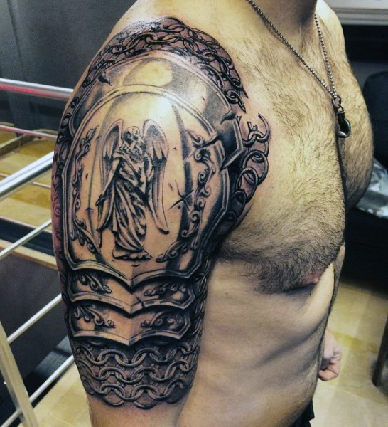 Shoulder Armor Tattoo Designs Ideas And Meaning Tattoos For You