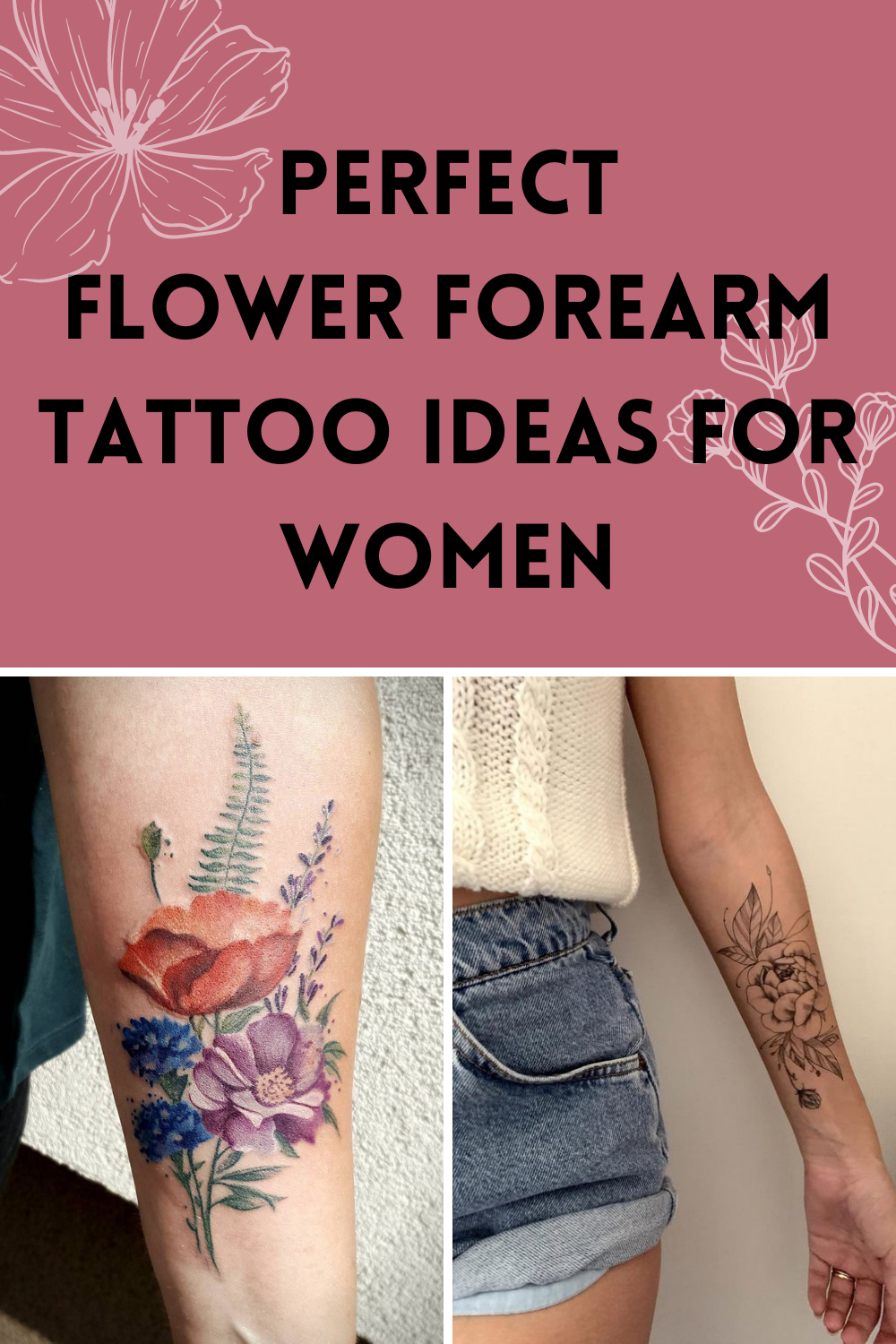 Simple Flower Tattoos Forearm Before We Begin It Is Important To Remember That When We Talk