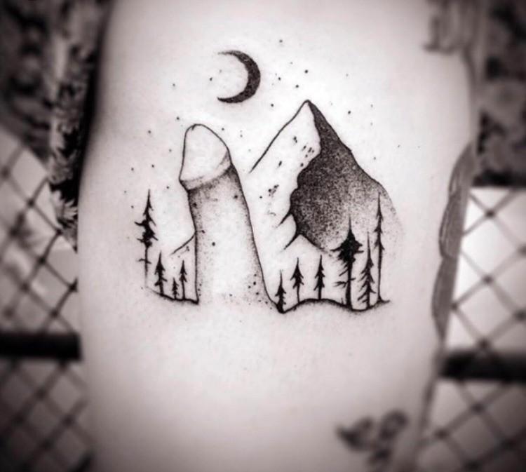 Simple Mountains Tattoo