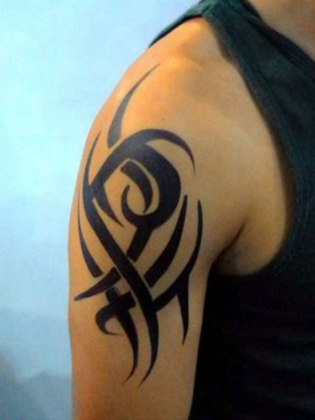 Simple Tribal Arm Tattoos For Men