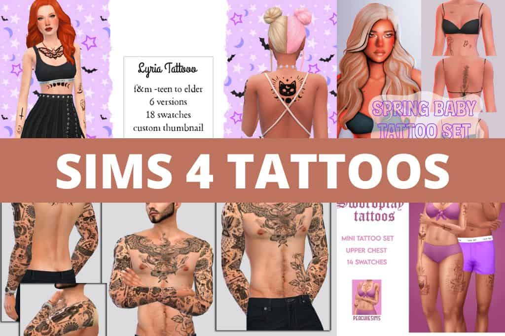 Sims 4 Tattoos Downloads Sims 4 Updates