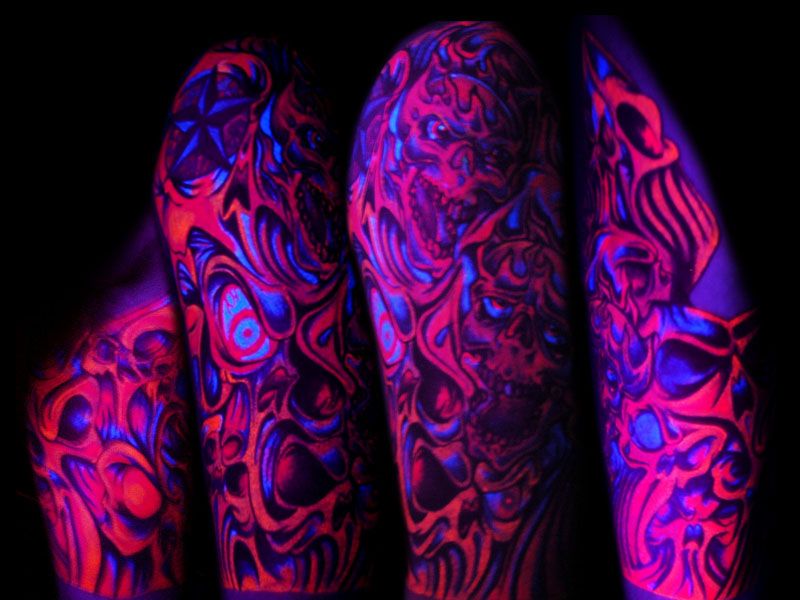 Skincandy Blacklight Tattoo Ink Black Light Tattoos