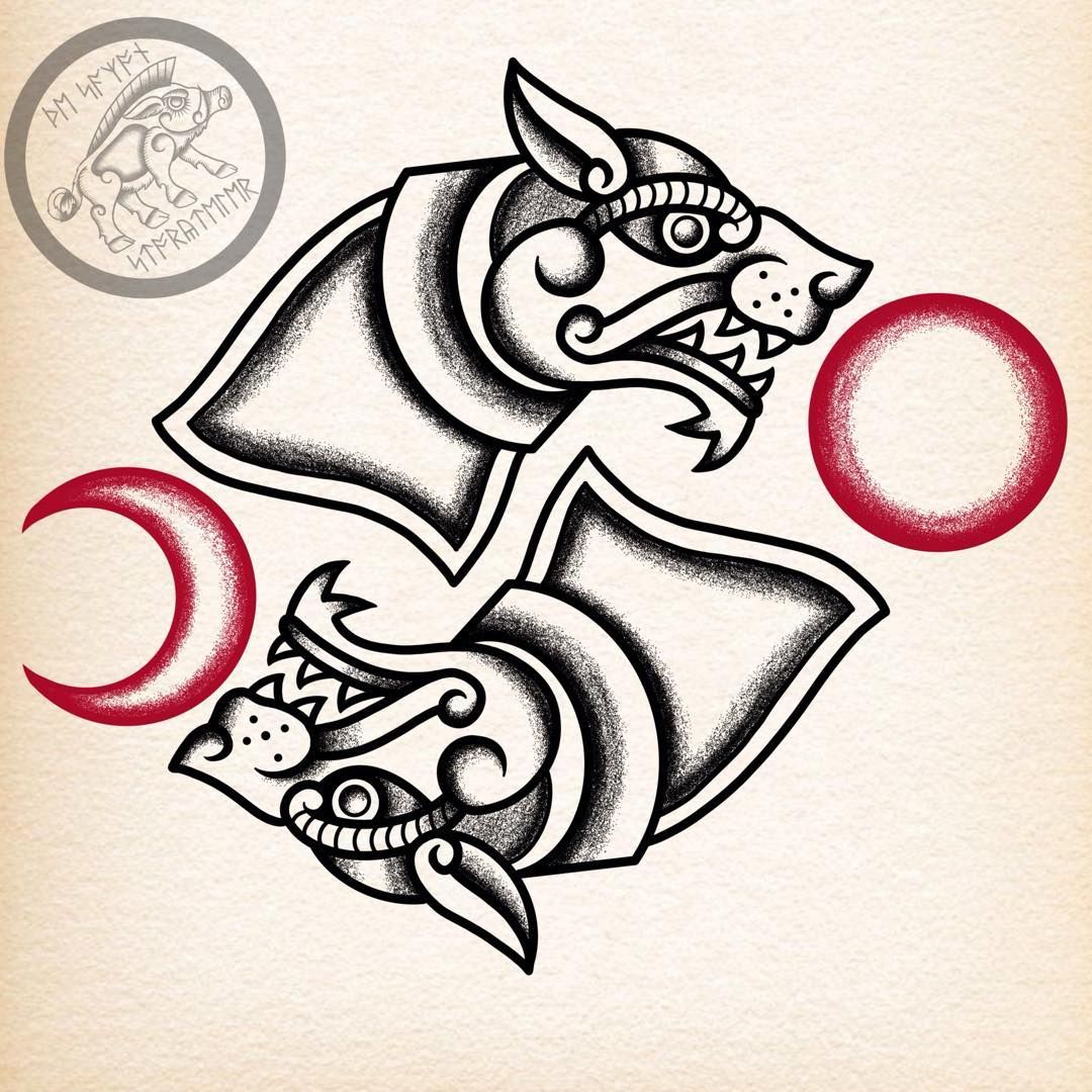 5 Meaningful Skoll and Hati Tattoo Design Ideas