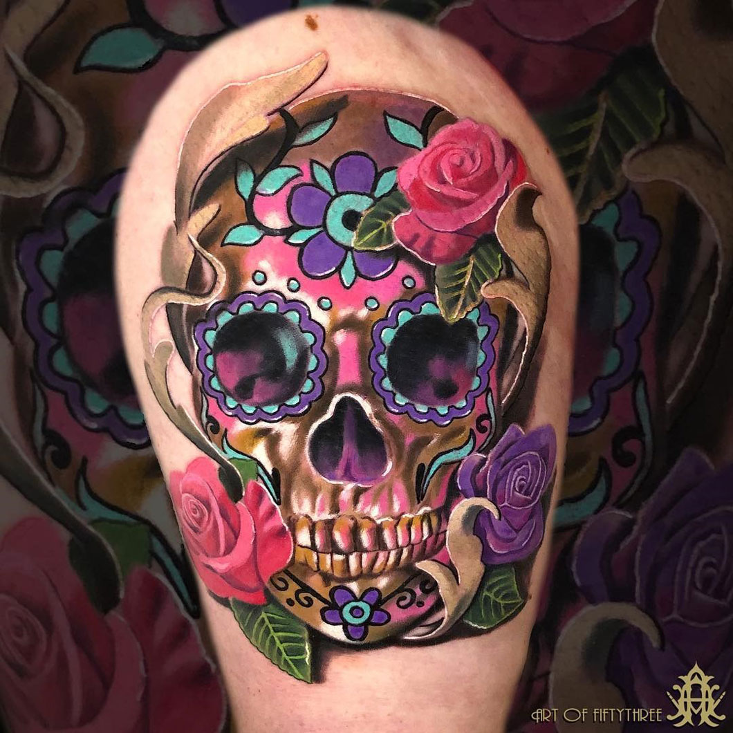 Skull Sugar Tattoo: A Sweet Twist on Dark Art