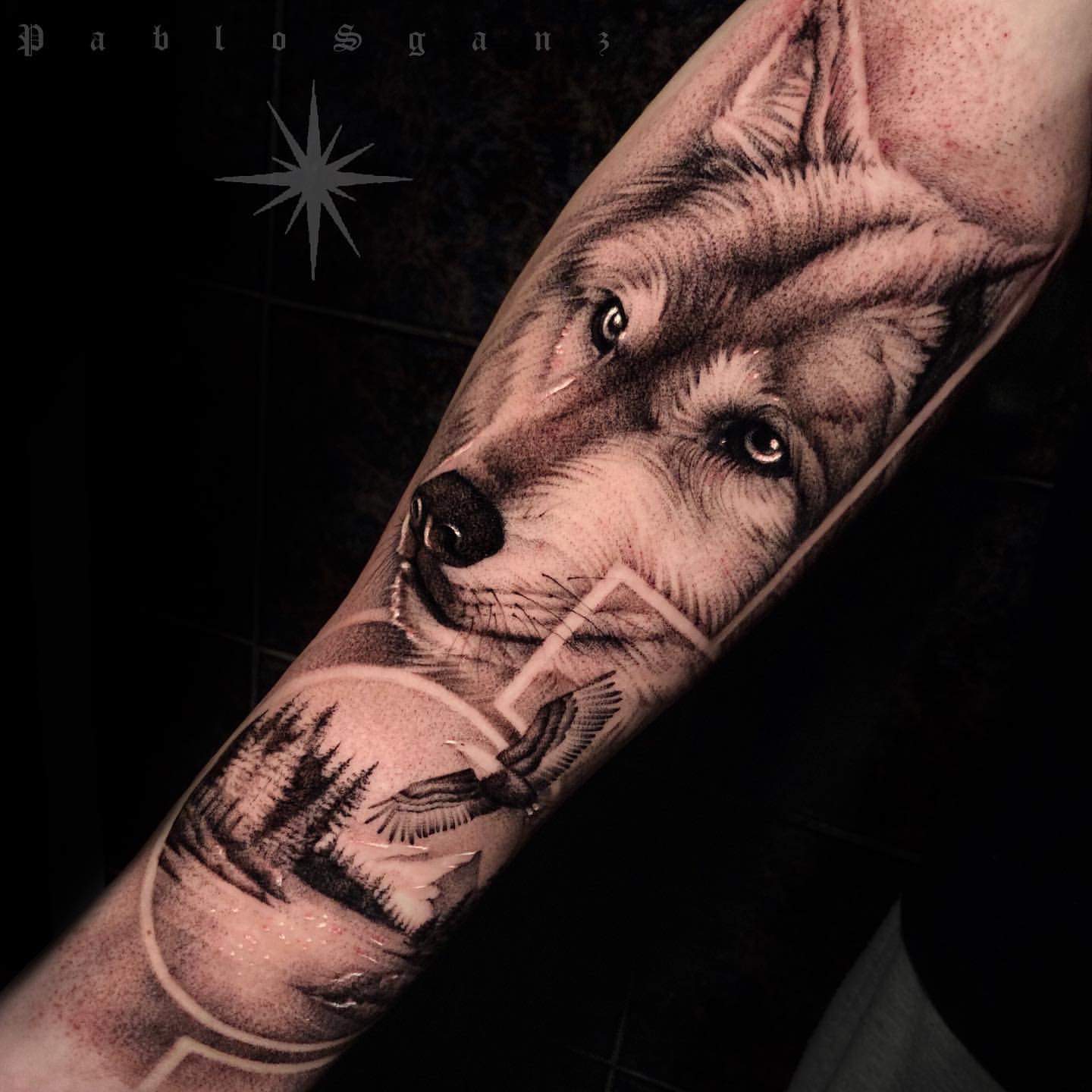 Skull Wolf Tattoo Wolf Tattoos Wolf Tattoo Design Und Tattoo Ideen