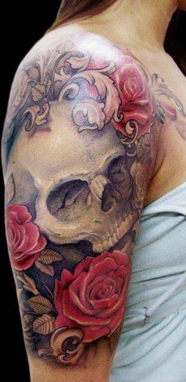 Sleeve Tattoo Skulls Tatto Skull Skull Rose Tattoos Skull Sleeve Tattoos Skull Tattoo Design