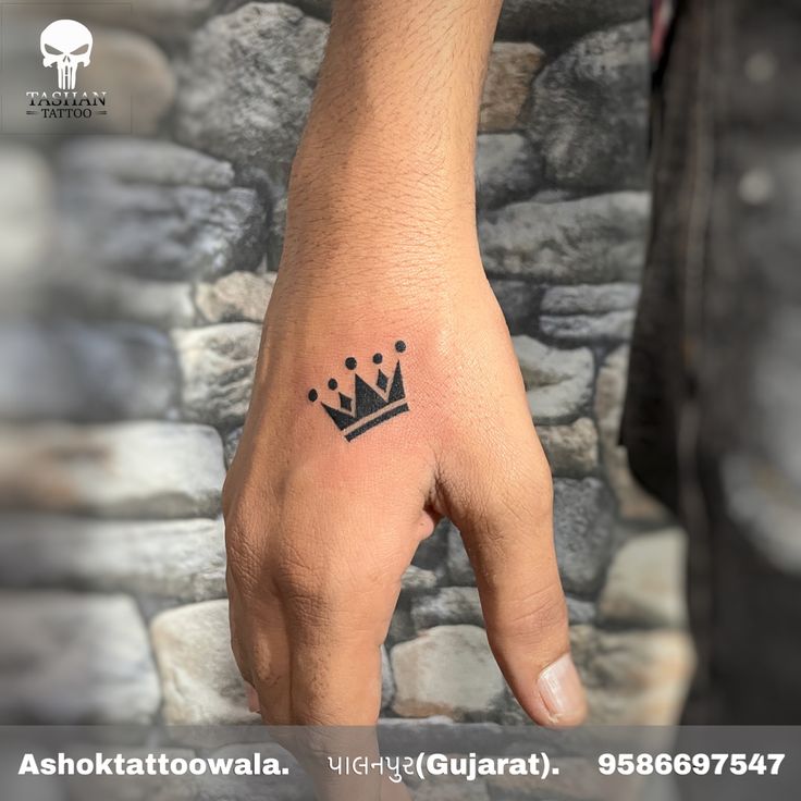 Small Crown Tattoo Designs for Royalty on Your Skin