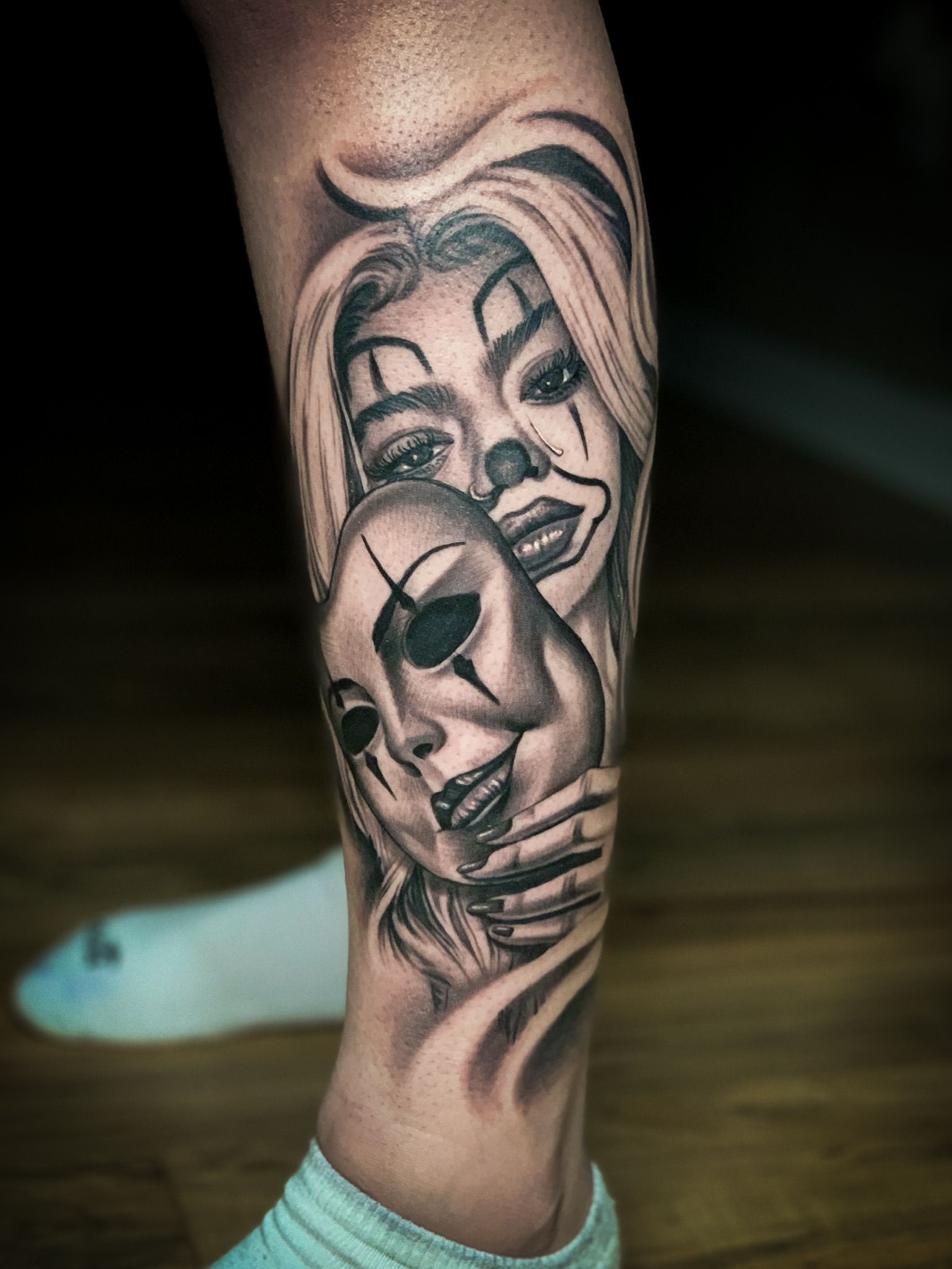 Smile Now Cry Later Tattoo Female