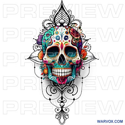 Sugar Skull Girl Skull Girl Tattoo Calavera Tattoo Sugar Skull