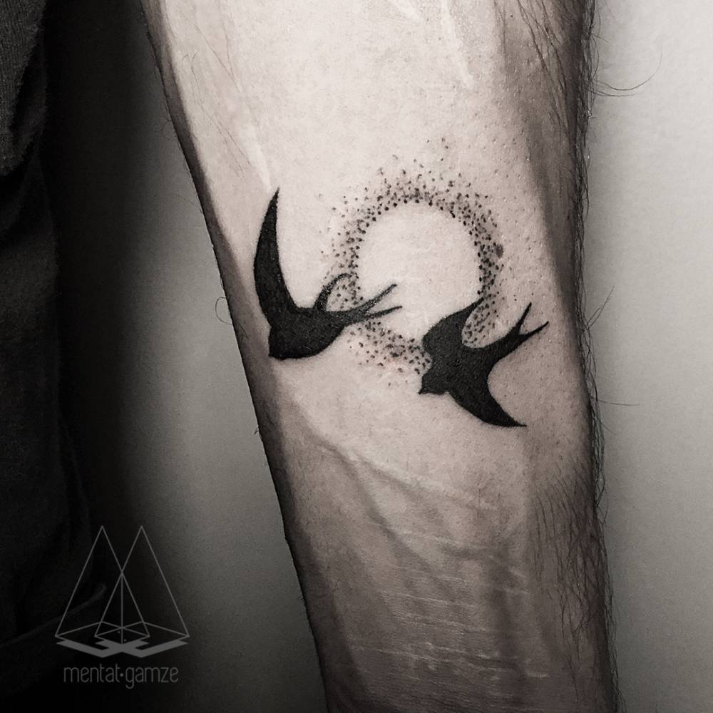 Swallow Tattoo On The Inner Arm Tattoogrid Net