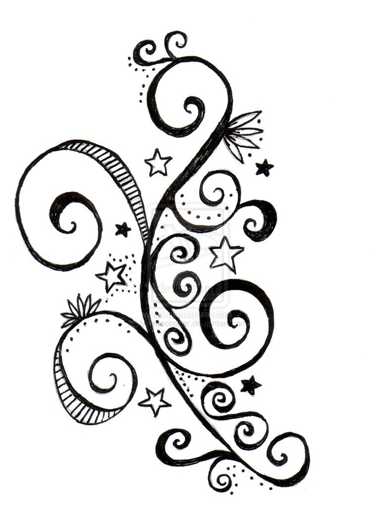 Swirl Tattoo Design Swirl Tattoo Hd Stock Images Shutterstock Every Flower Has A Intensely