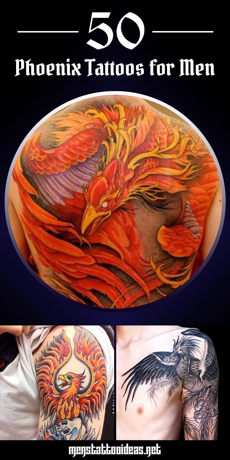 Symbolic Meanings Of Phoenix Tattoos For Men