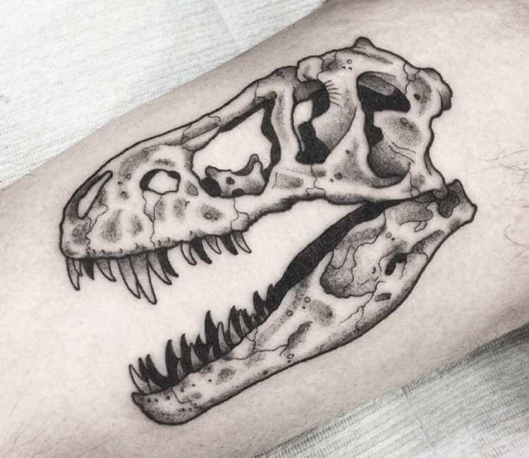 T Rex Skull Tattoo By Arthur Coury Photo 24146