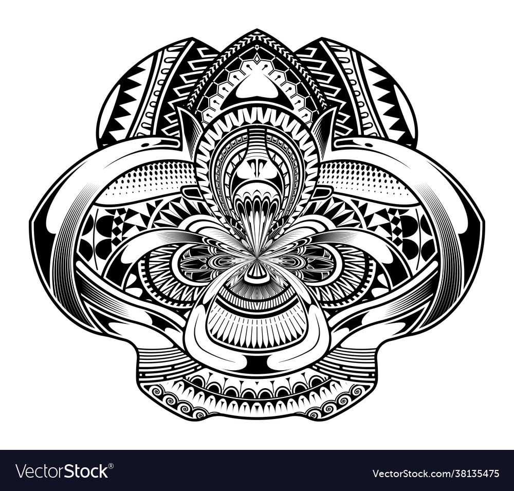 Tattoo Abstract Black Arm Template Royalty Free Vector Image