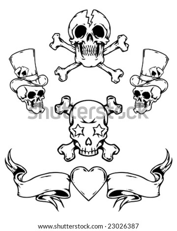 Tattoo Banner Outline