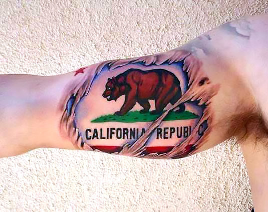 California Bear Tattoo Designs and Meanings