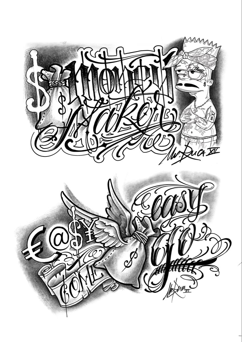 Tattoo Design Book Tattoo Lettering Design Sketch Tattoo Design Prison Drawings Chicano