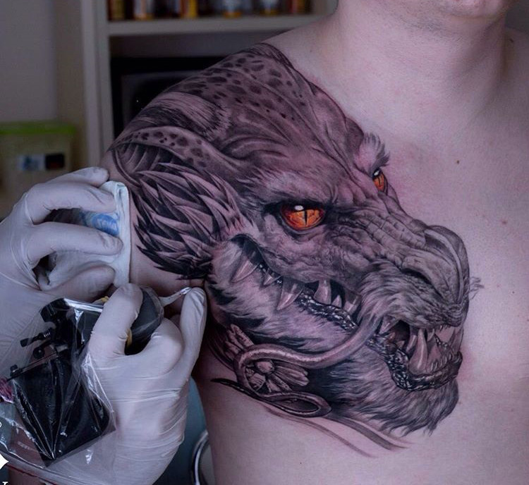 Tattooing a Dragon on Your Chest: Meaning and Designs