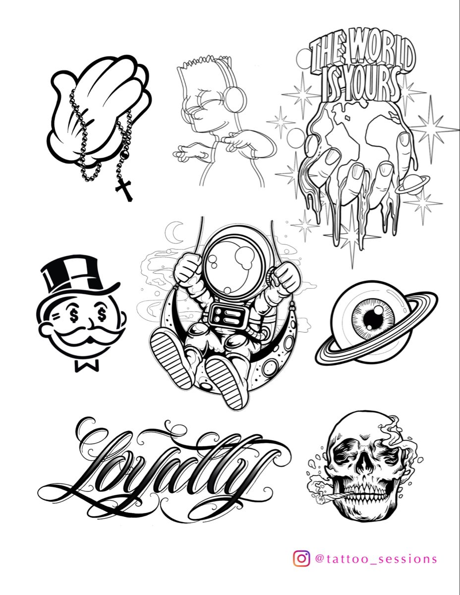 Tattoo Flash Sheet In 2023 Tattoo Flash Sheet Flash Tattoo Flash