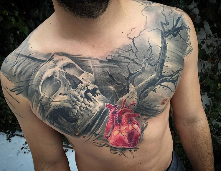 Tattoo Heart on Chest: Symbolism and Meaning Explained