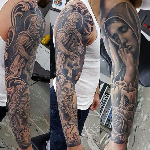 Tattoo Ideas Religious Sleeves Tattoo Mania