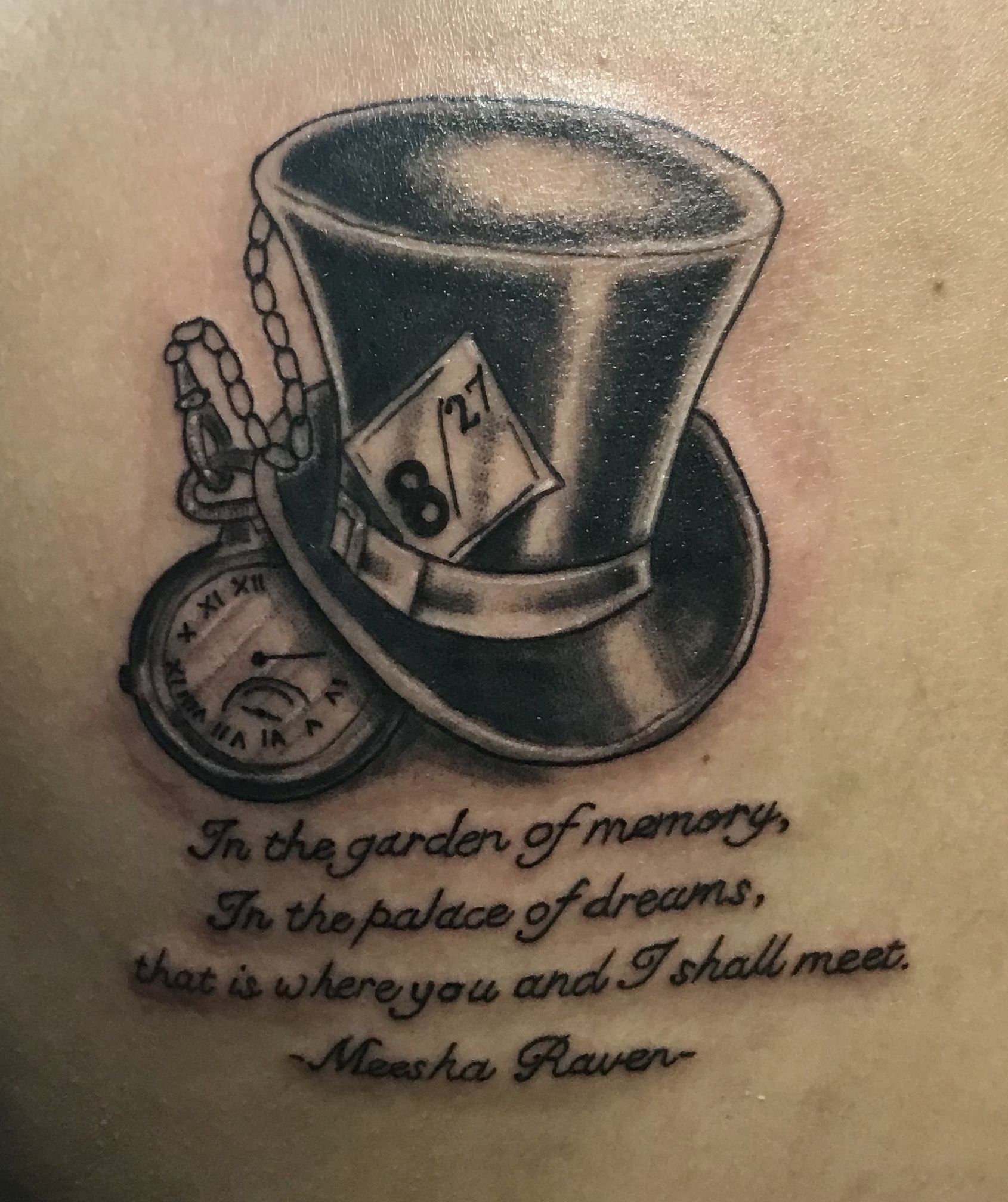 Tattoo Artist Inspired by Mad Hatter Designs