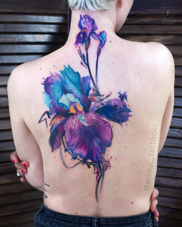 Iris Flower Tattoo Meaning and Designs