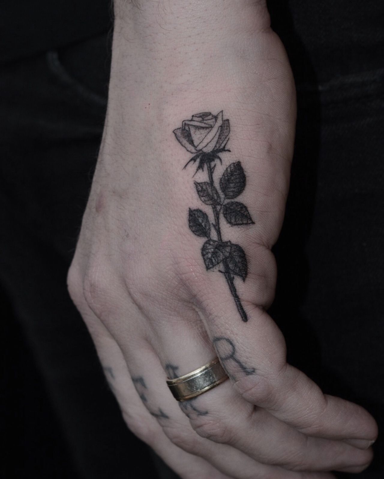 Tattoo Rose On Hand Design Talk