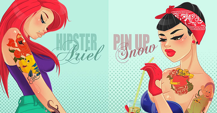 Tattooed Disney Princesses The Mary Sue