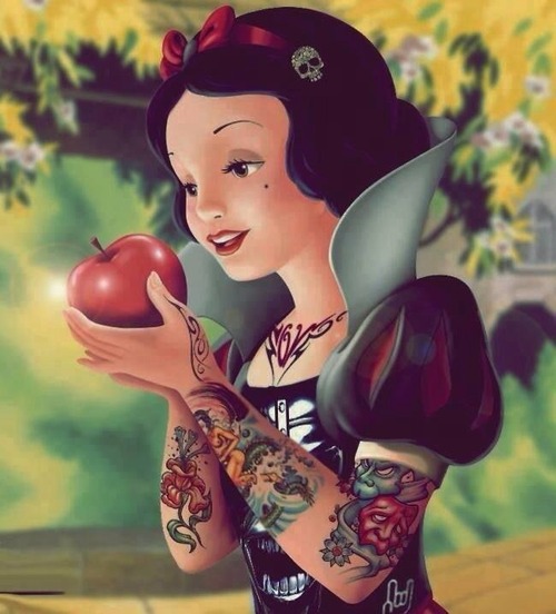 Tattooed Princesses Inked Magazine Snow White Tattoos Princess