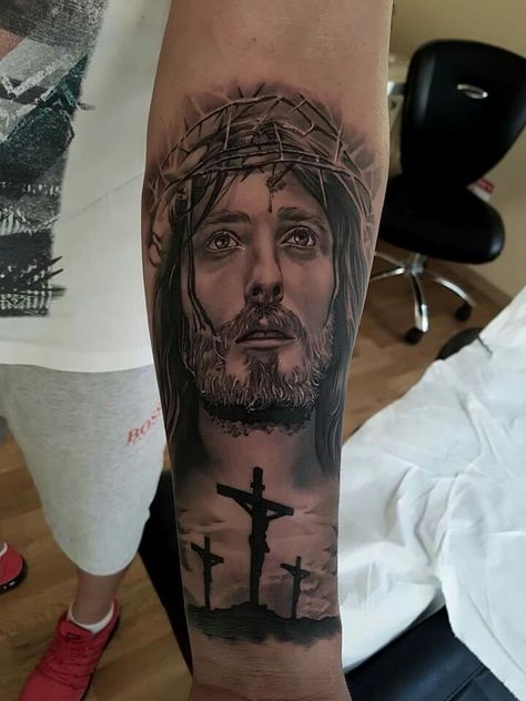 Tatuaje Religioso Brazos Tatuados Tatuajes Cristianos