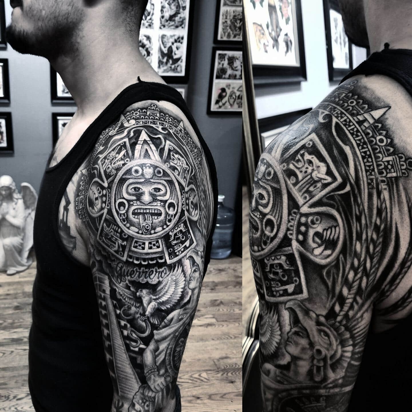 The 25 Best Aztec Tattoo Designs Ideas On Pinterest Aztec Tattoos Sleeve Azteca Tattoo And