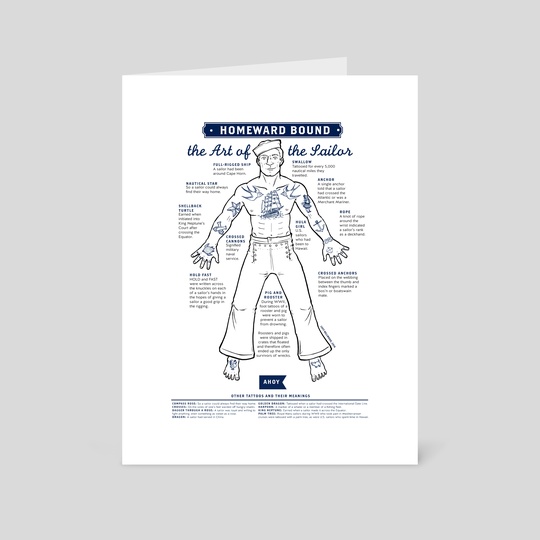 The Art Of The Sailor Tattoo Guide An Art Print By Lucy Bellwood Inprnt