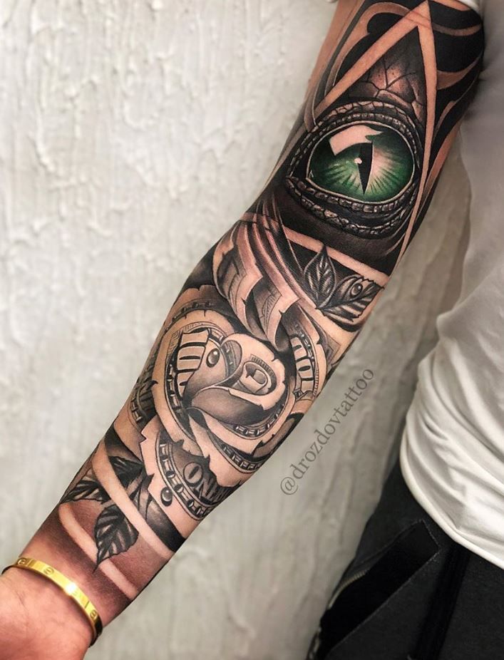 The Best Sleeve Tattoos Of All Time Thetatt Rose Tattoos For Men Half Sleeve Tattoos For Guys