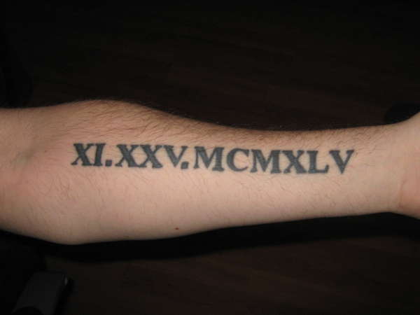 Tip 96 About Roman Numeral Tattoo Forearm Super Hot Billwildforcongress