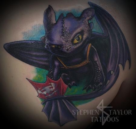 Toothless By Stephen Taylor Tattoonow