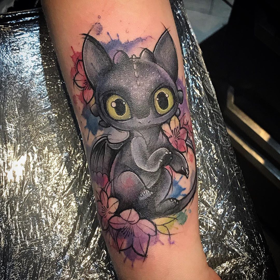 Toothless Tattoo Ideas