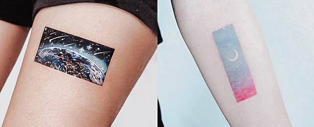 Top 100 Best Night Sky Tattoos For Women Nighttime Design Ideas