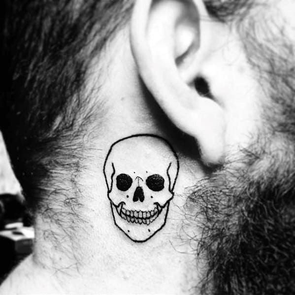 Top 37 Small Neck Tattoos For Guys 2021 Inspiration Guide