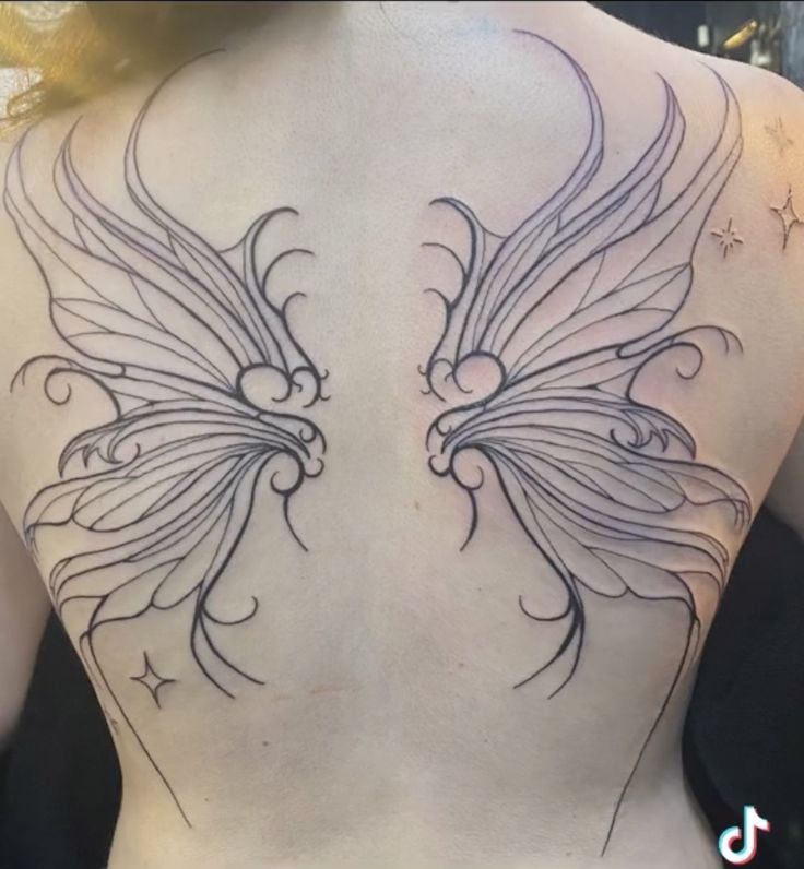 Top 78 Wings Tattoo On Back Female Best In Eteachers